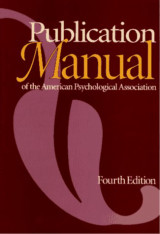 Publication manual of the american psychological association