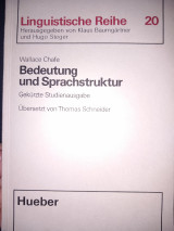 Bedeutung und sprachstruktur
