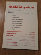 The review of metaphysics, issue no. 205