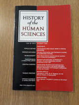 History of the human sciences, vol. 18,3