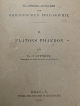 Platons Phaedon 1897 Griechischen Philosophie