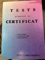 Tests preparant au certificat
