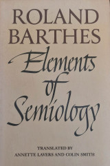 Elements of Semiology