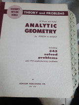 Plane and Solid Analytic Geometry ,Schaum's Outline , Theory and Problems