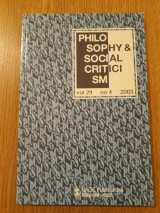 Philosophy & social criticism, vol. 29, no. 4
