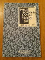 Philosophy & social criticism, vol. 31, no. 5-6