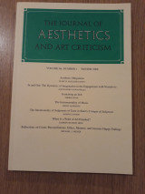 The journal of aesthetics and art criticism, vol. 66,1 (Winter 2008)