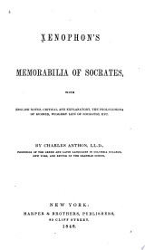 Xenophon's Memorabilia of Socrates