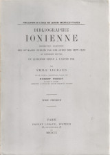 Bibliographie ionienne, tome premier