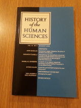History of the Human Sciences, vol. 16,3
