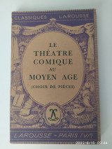 Le Théâtre comique au moyen âge