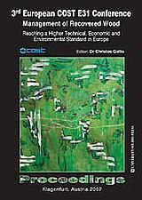 Management of Recovered Wood: 3rd European Cost E31 Conference