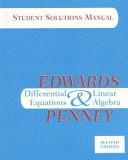 Differential Equations and Linear Algebra, Student Solutions Manual
