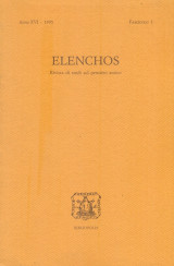 Elenchos – 1995, 1 [Rivista di studi sul pensiero antico]