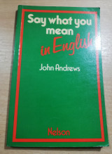Say what you mean in English