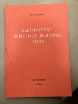 Elementary sentence building tests