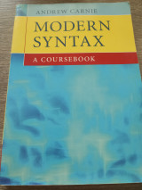 Modern Syntax: A Coursebook