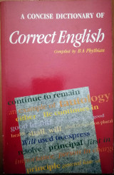 A Concise Dictionary of Correct English
