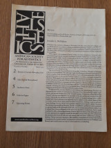 American Society for Aesthetics Newsletter, vol. 20,1 (Spring 2000)