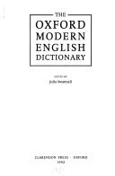 The Oxford Modern English Dictionary