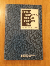 Philosophy & Social criticism, vol. 22, no. 1