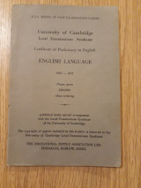 Certificate of Proficiency in English. English language past papers 1967-1972
