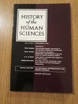 History of the Human Sciences, vol. 13,4