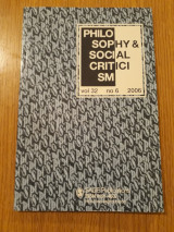 Philosophy & social criticism, vol. 32, no. 6