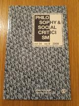 Philosophy & social criticism, vol. 34, no. 8