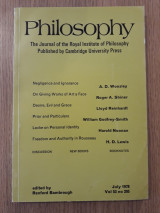 Philosophy, vol. 53, no. 205