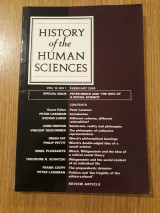 History of the Human Sciences, vol.13, no. 1