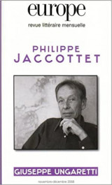 Revue Europe. Philippe Jaccottet