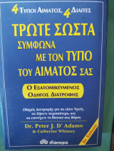 Τρώτε σωστά σύμφωνα με τον τύπο του αίματος σας