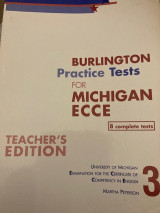 Burlington Pract. Tests Mich. Ecce 3 Tch