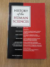 History of the human sciences, vol. 18,2