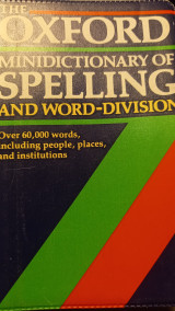 Minidictionary spelling and word division