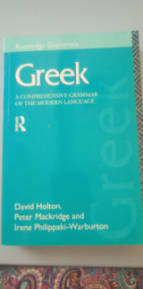 Greek A Comprehensive grammar of the modern language