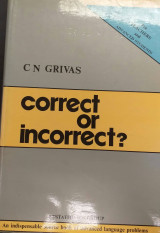 Correct Or Incorrect?