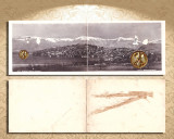 Πανόραμα Αχρίδας (διπλή καρτποσταλ δεκ. 1930) Ochrid Όχριδα Αχρίς Λυχνίτιδα λίμνη Βόρεια Μακεδονία Macedonia Macedoine