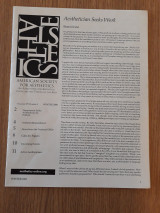 American Society for Aesthetics Newsletter, vol. 27,3 (Winter 2008)