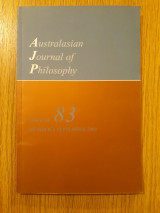 Australasian Journal of Philosophy, vol. 83,3