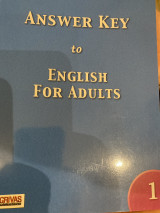 English for Adults: 1: Answer Key