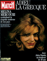 Paris Match, Adieu la Grecque (Melina Mercouri)