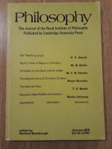 Philosophy, vol. 54, no 207