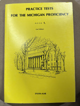 Practice tests for the michigan proficiency book 1