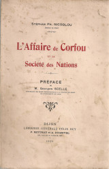 L'affaire de Corfu et la Société des nations