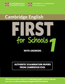 Cambridge English First for Schools 1 Student's Book with Answers