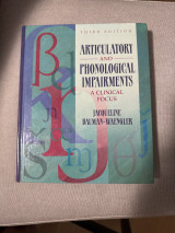 Articulatory and Phonological Impairments. A clinical focus.