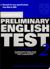 Cambridge Preliminary English Test 2. Student's Book with answers. Lower-Intermediate