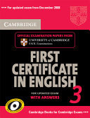 Cambridge First Certificate in English 3 for Updated Exam Student's Book with answers